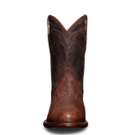 Men's genuine ostrich leather roper boot