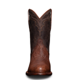 Men's genuine ostrich leather roper boot