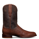 Men's genuine ostrich leather roper boot