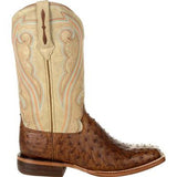 Women's genuine ostrich leather boots