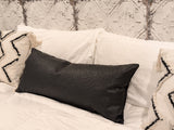Genuine Ostrich Leather Extra Large Lumbar Pillow