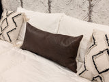 Genuine Ostrich Leather Extra Large Lumbar Pillow