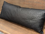 Genuine Ostrich Leather Extra Large Lumbar Pillow