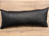 Genuine Ostrich Leather Extra Large Lumbar Pillow