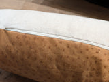 Genuine Ostrich Leather Extra Large Lumbar Pillow