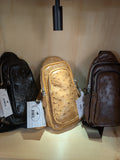 Ostrich Leather Tall Cross body bag
