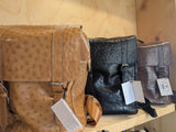 Ostrich Leather 2 Strap Backpack
