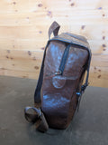Ostrich Leather 2 Strap Backpack