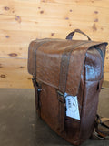Ostrich Leather 2 Strap Backpack