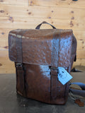 Ostrich Leather 2 Strap Backpack