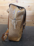 Ostrich Leather 2 Strap Backpack
