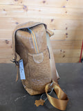 Ostrich Leather 2 Strap Backpack
