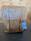 Ostrich Leather 2 Strap Backpack
