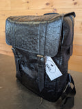 Ostrich Leather 2 Strap Backpack