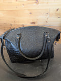 Ostrich Leather Large Handbag