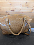 Ostrich Leather Large Handbag