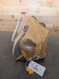 Ostrich Leather Large Handbag