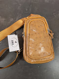 Ostrich Leather Tall Cross body bag