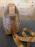 Ostrich Leather Tall Cross body bag