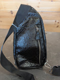 Ostrich Leather Tall Cross body bag