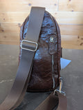 Ostrich Leather Tall Cross body bag