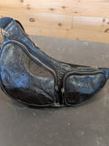 Ostrich Leather Large Cross Body Bag