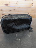 Ostrich Leather Cosmetic Bag