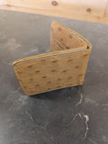 Ostrich Leather Wallet (Fold)