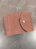 Ostrich Leather Wallet (Button)