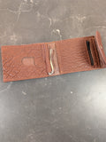 Ostrich Leather Wallet (Button)