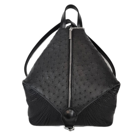 Ostrich Leather Backpack/Purse
