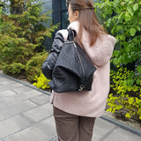 Ostrich Leather Backpack/Purse