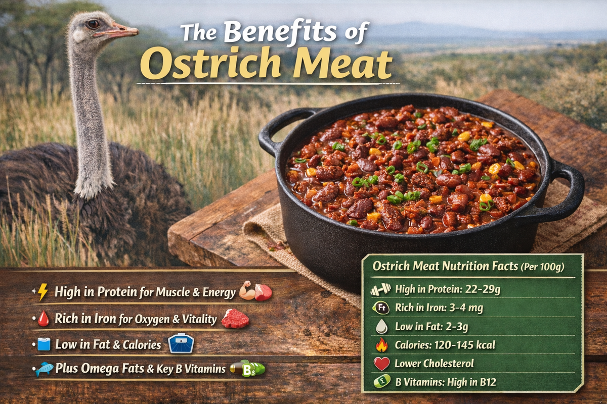 Warm Up This Winter with Ground Ostrich Chili: Nutrition That Powers Cold-Weather Meals