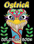 Ostrich adult coloring book
