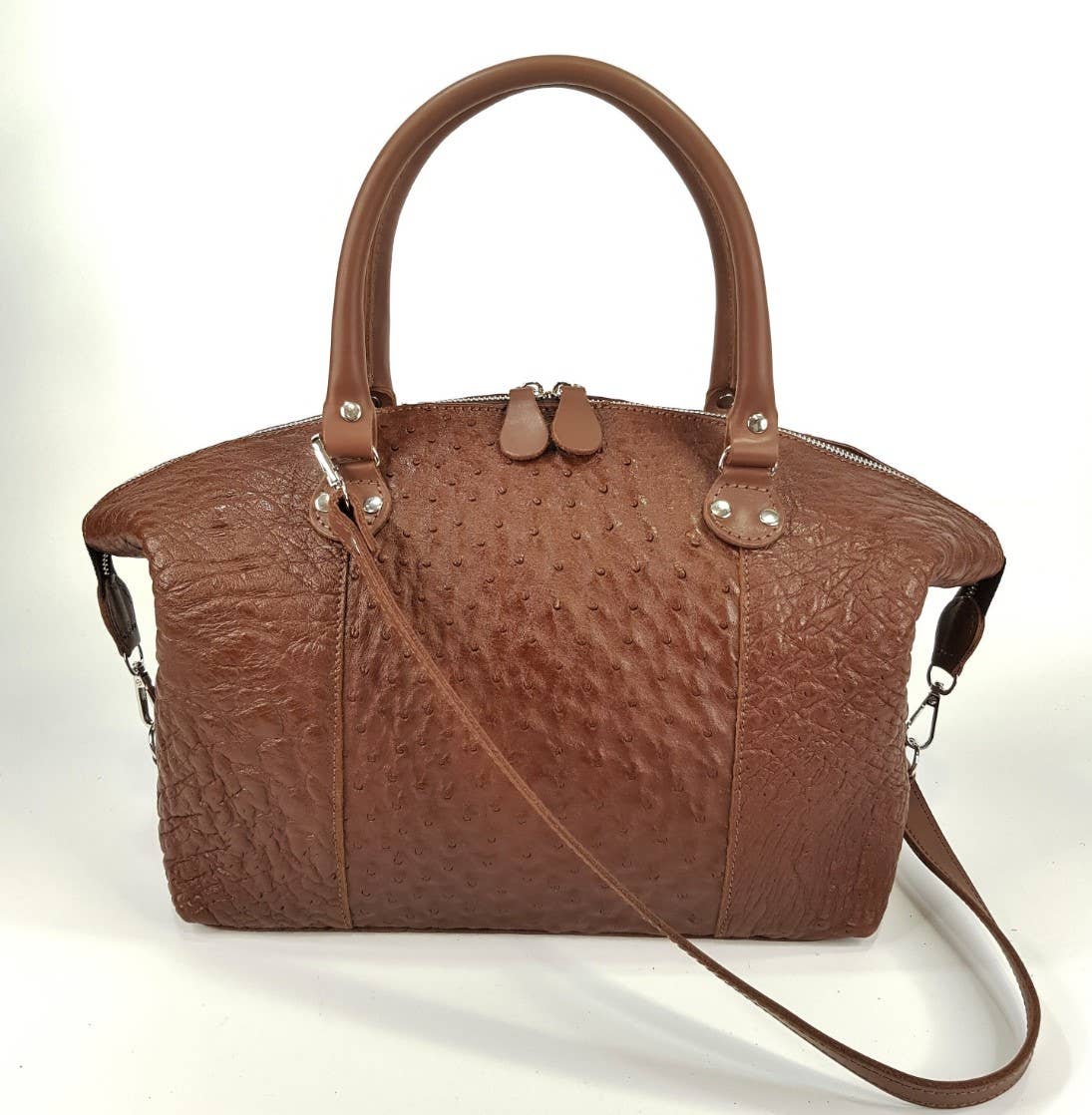 Large Genuine Ostrich Leather Purse