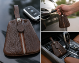 Ostrich Leather Key Holder