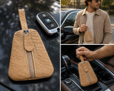 Ostrich Leather Key Holder