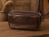 Ostrich Leather Cosmetic Bag