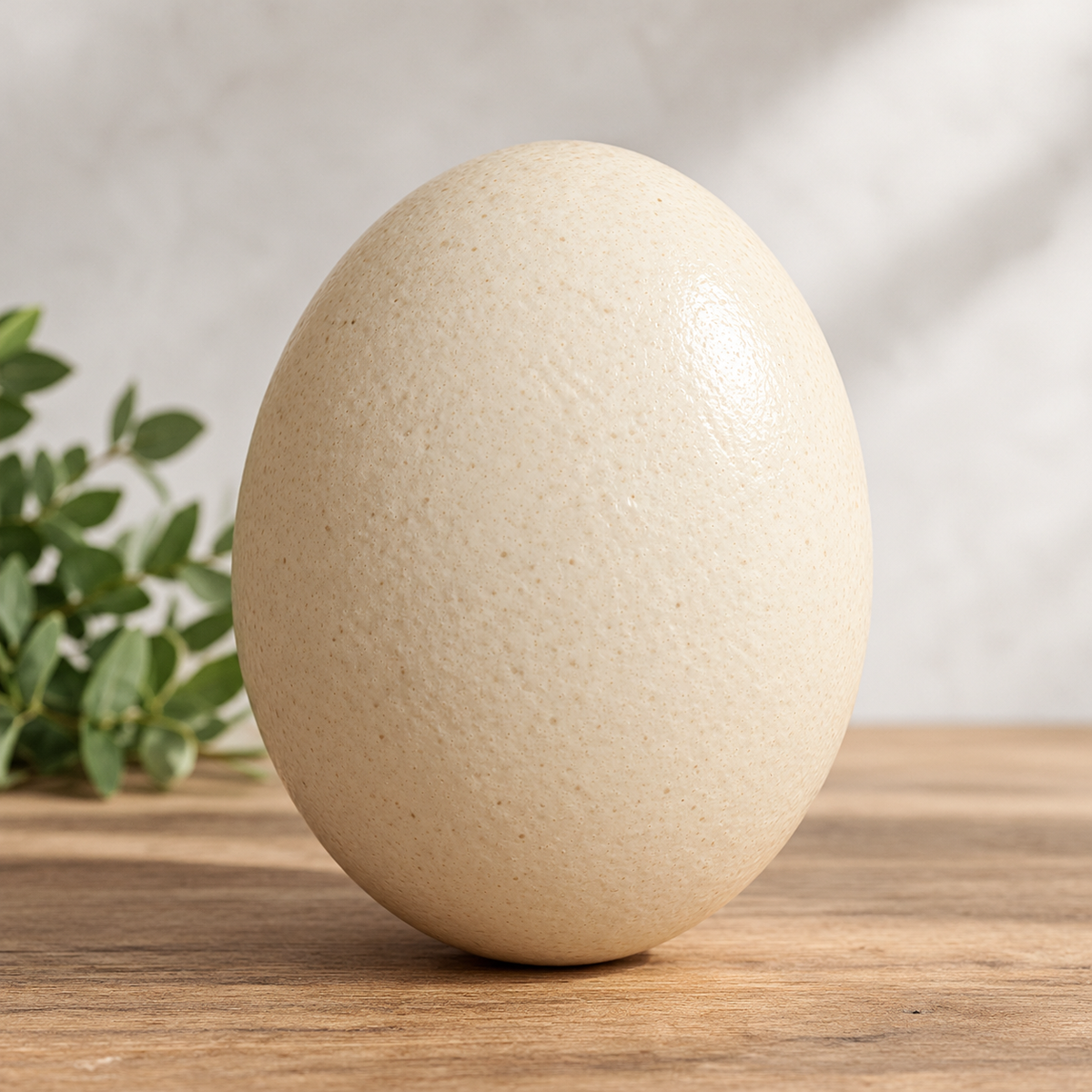 Empty ostrich egg shell