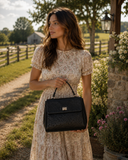 Ostrich Leather Handbag