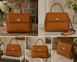 Ostrich Leather Handbag