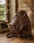 Ostrich Leather Backpack