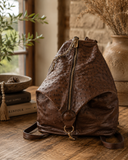 Ostrich Leather Backpack