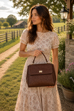 Ostrich Leather Handbag