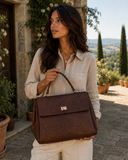 Ostrich Leather Handbag