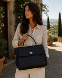 Ostrich Leather Handbag