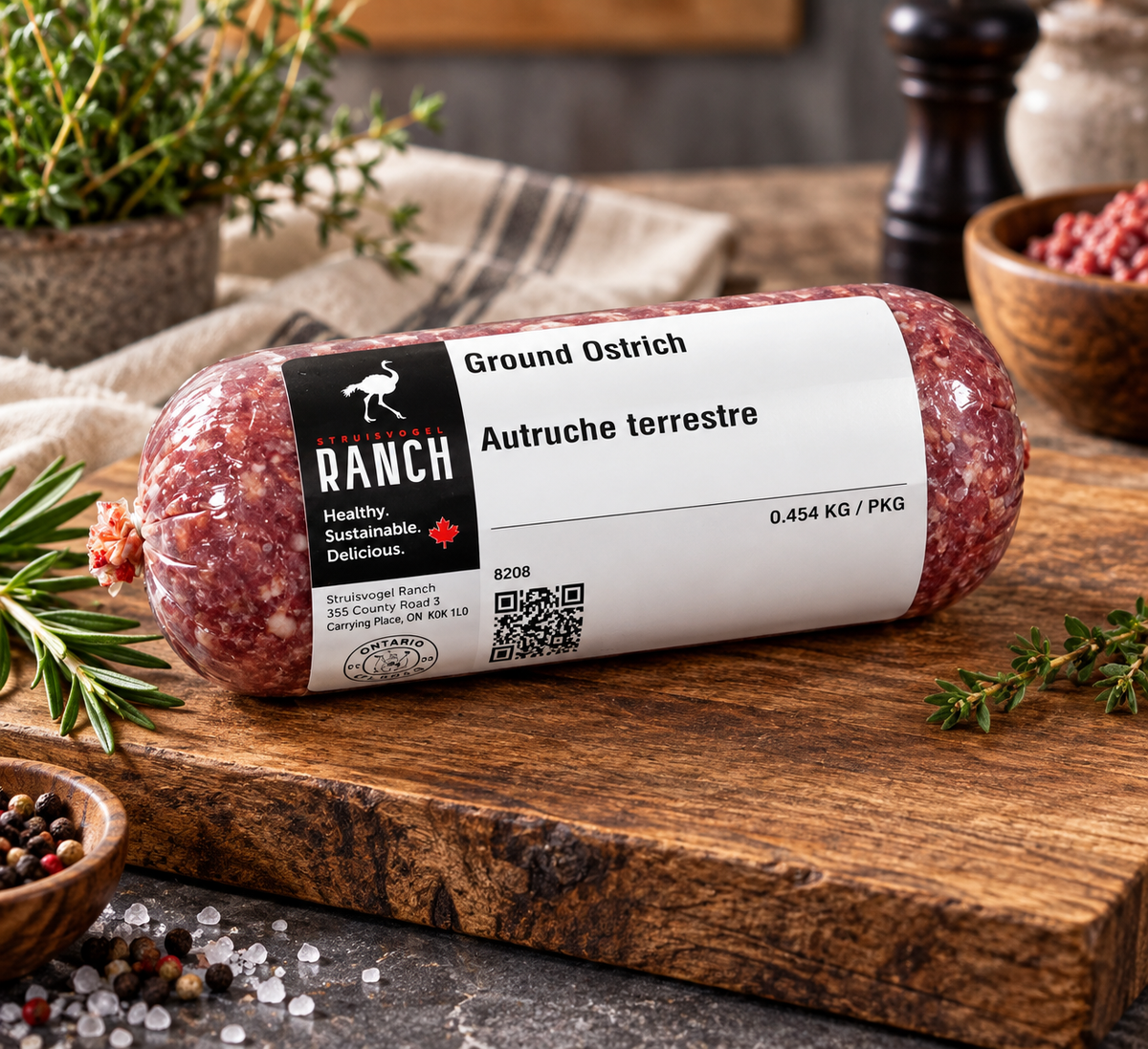 Ground Ostrich Steak