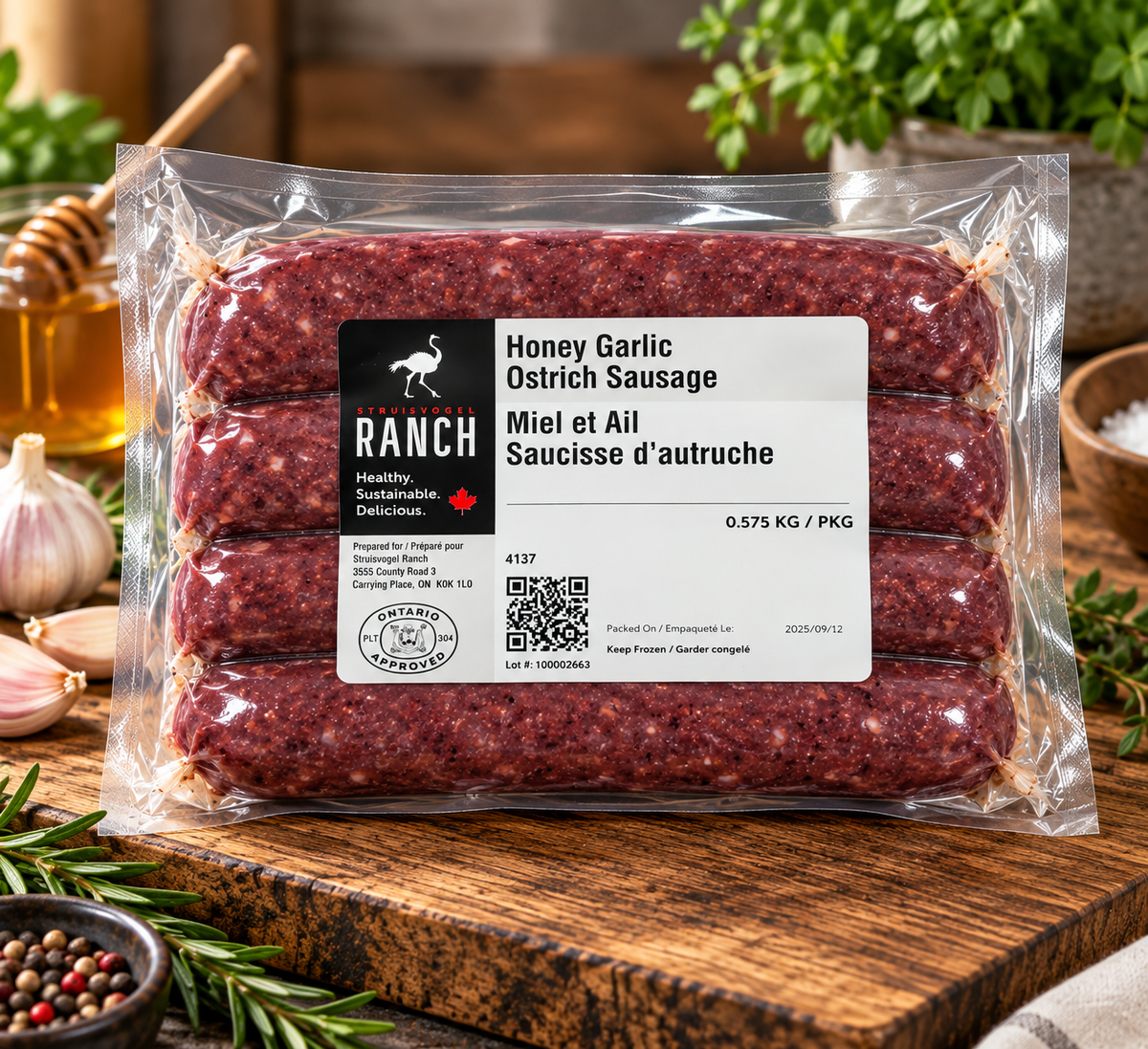 Ostrich Sausage