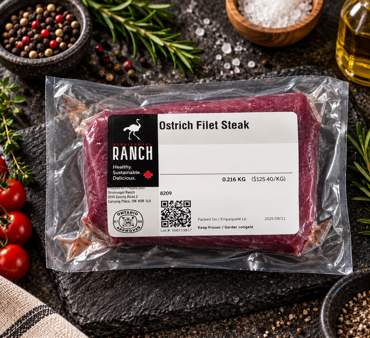 Ostrich Filet Steak