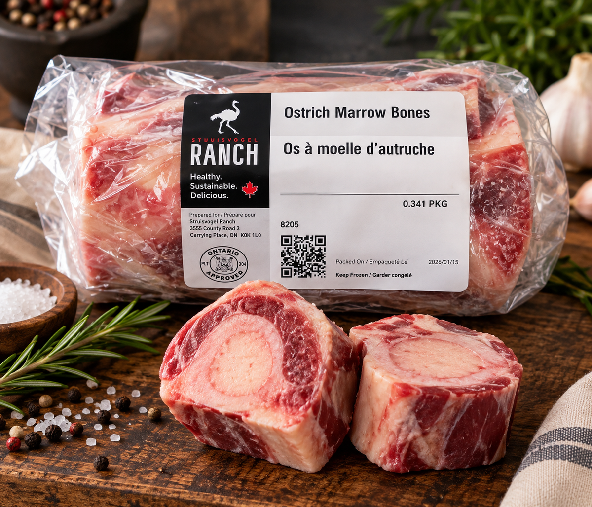 Ostrich Dog Bones